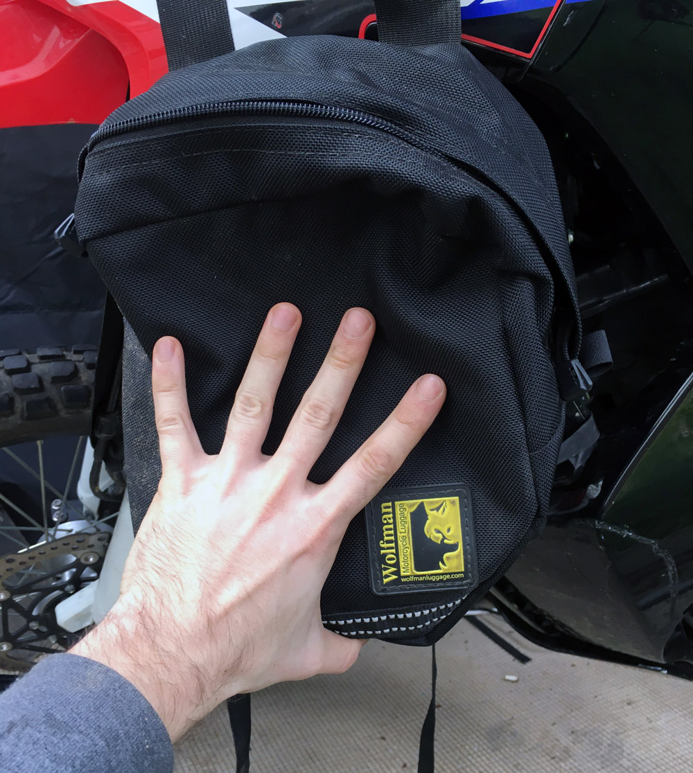 Front Tank Panniers | Dylan George Field - Adventure